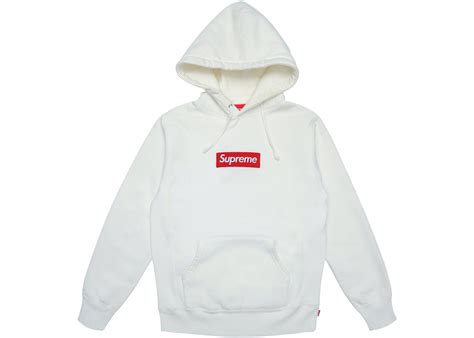 Supreme Box Logo Hooded Sweatshirt 'White' .